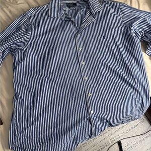 Polo by Ralph Lauren Blue Striped Men's Shirt 3XLT